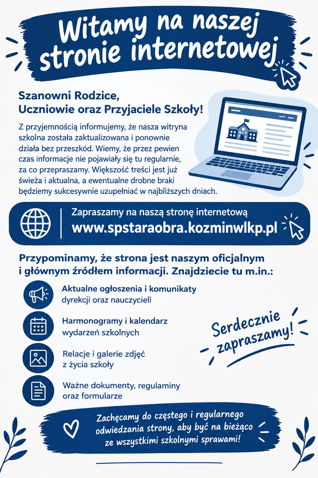 Witamy na naszej stronie internetowej!